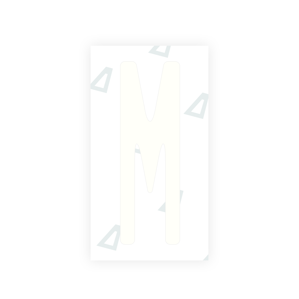 Alite Nanofilm for US (New York 2010) license plates - Symbol "M" - Alite