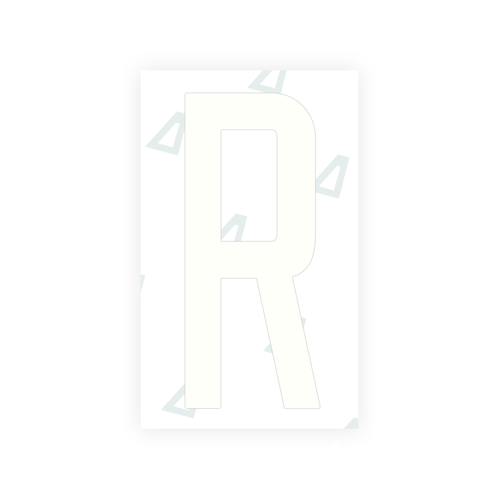 Alite Nanofilm for US (Puerto Rico) license plates - Symbol "R" - Alite