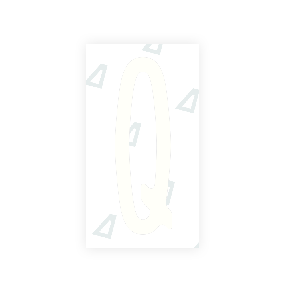 Alite Nanofilm for US (New York 2020) license plates - Symbol "Q" - Alite