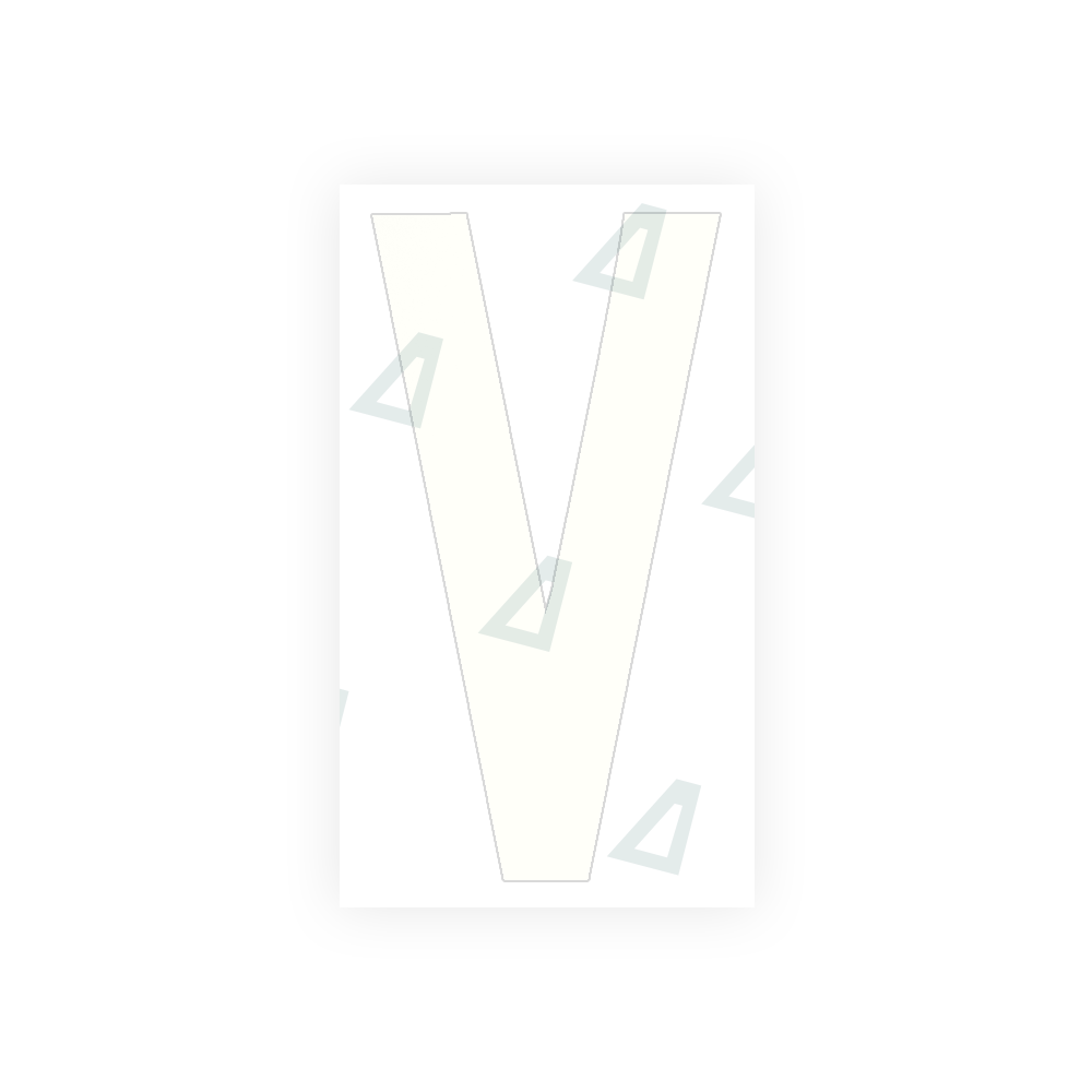 Alite Nanofilm for rear Italy license plates - Symbol "V" - Alite
