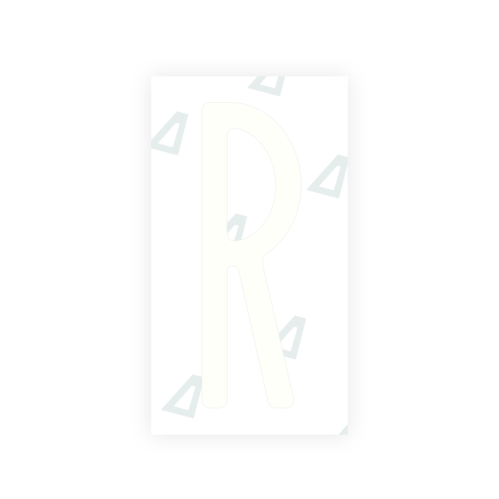 Alite Nanofilm for US (New York 2020) license plates - Symbol "R" - Alite
