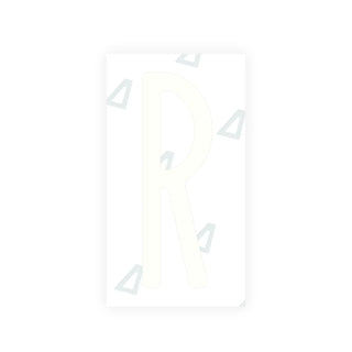 Snow Alite Nanofilm for US (New York 2001) license plates - Symbol "R"