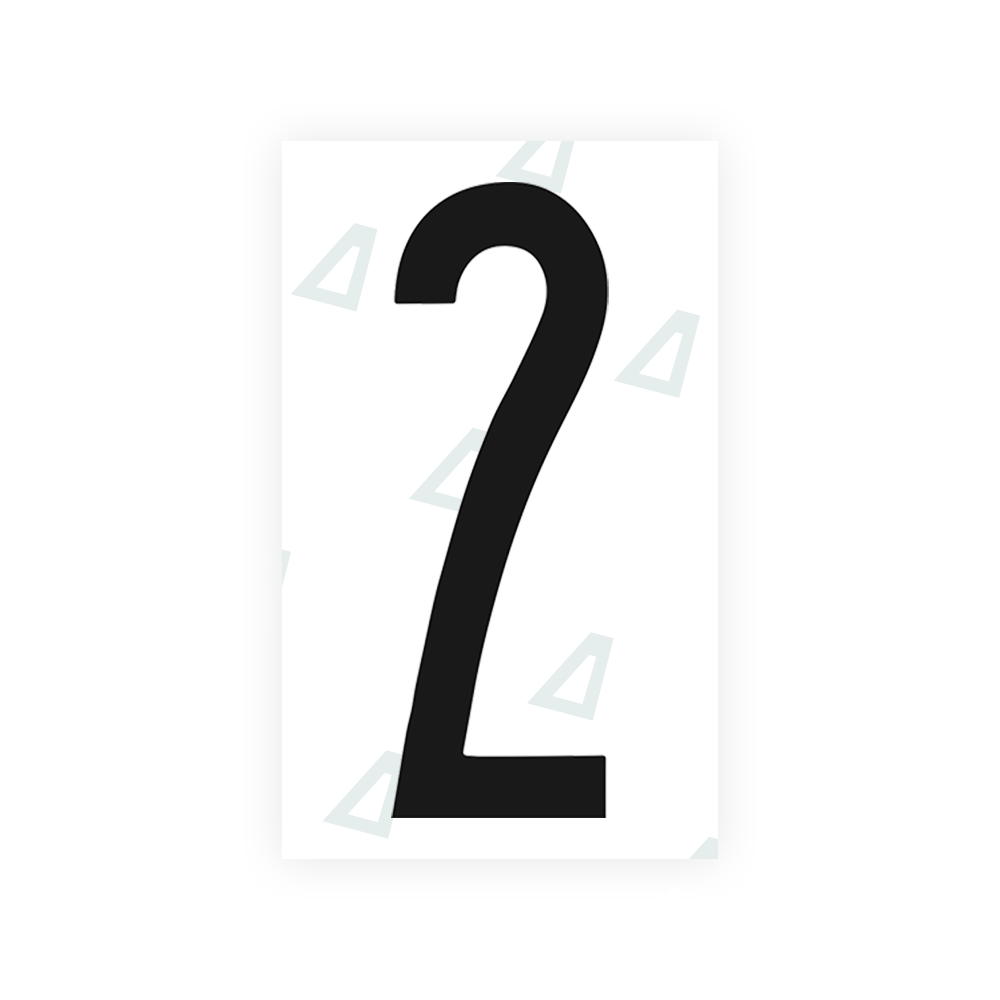 Alite Nanofilm for US (New York 2020 - Flat) license plates - Symbol "2" - Alite