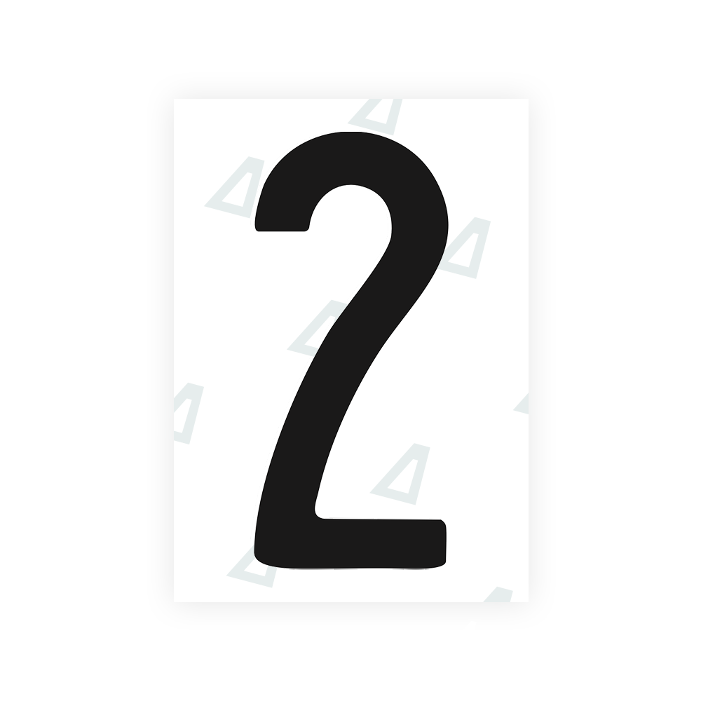 Alite Nanofilm for US (Connecticut 2013) license plates - Symbol "2" - Alite