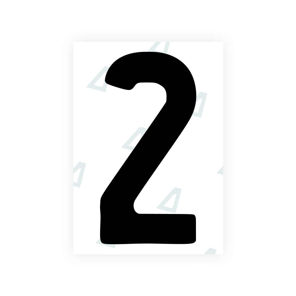 Alite Nanofilm for AUS (Queensland) license plates - Symbol "2" - Alite