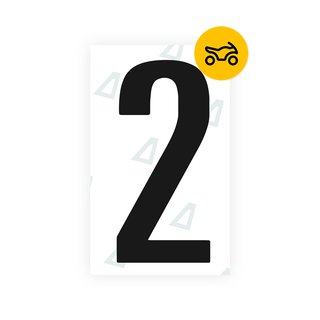 Alite Nanofilm for US (Texas) Moto license plates - Symbol "2" - Alite