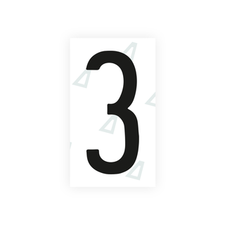 Alite Nanofilm for Mexico license plates - Symbol "3" - Alite