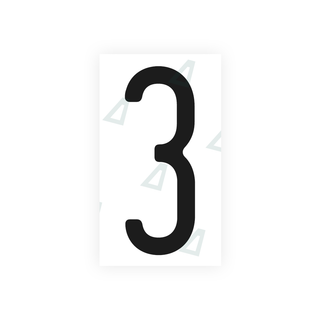 Alite Nanofilm for US (Maryland) license plates - Symbol "3" - Alite
