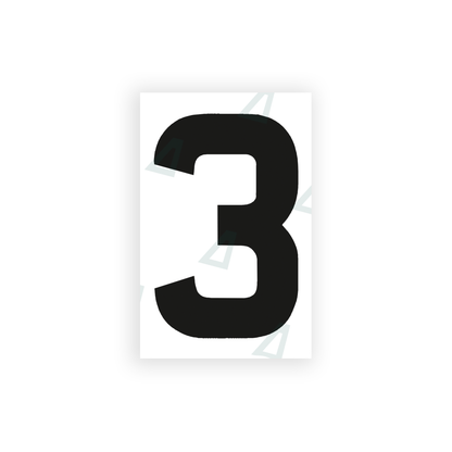 Alite Nanofilm for United Kingdom license plates - Symbol "3" - Alite