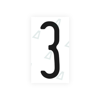 Alite Nanofilm for US (Pennsylvania) license plates - Symbol "3" - Alite