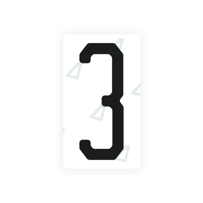 Alite Nanofilm for US (Michigan) license plates - Symbol "3" - Alite