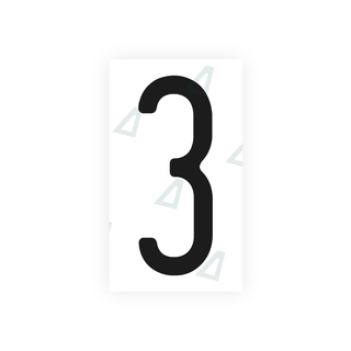 Alite Nanofilm for US (Washington State) license plates - Symbol "3" - Alite