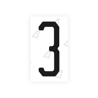 Alite Nanofilm for US (Florida 2003) license plates - Symbol "3" - Alite