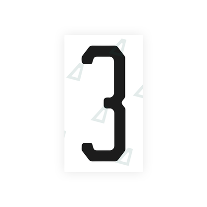 Alite Nanofilm for US (Florida 2003) license plates - Symbol "3" - Alite
