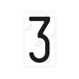 Alite Nanofilm for US (Massachusetts) license plates - Symbol "3" - Alite