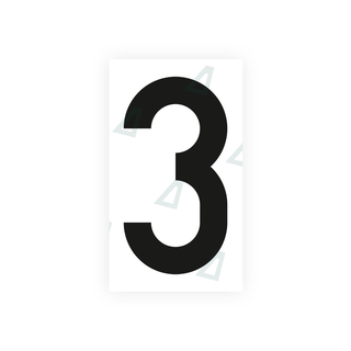 Alite Nanofilm for Czech Republic license plates - Symbol "3" - Alite