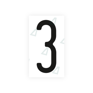 Alite Nanofilm for US (Ohio 2013) license plates - Symbol "3" - Alite