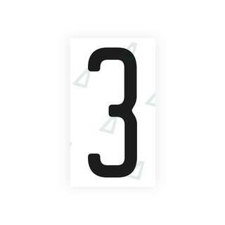 Alite Nanofilm for US (Illinois 2006 - Square) license plates - Symbol "3" - Alite
