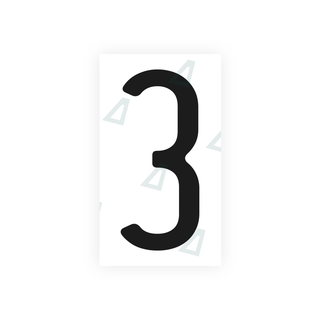 Alite Nanofilm for US (California) license plates - Symbol "3" - Alite