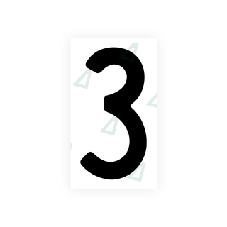 Alite Nanofilm for front Switzerland license plates - Symbol "3" - Alite