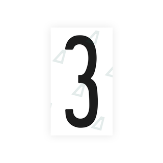Alite Nanofilm for US (New York 1986) license plates - Symbol "3" - Alite
