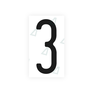 Alite Nanofilm for CA (Ontario) license plates - Symbol "3" - Alite