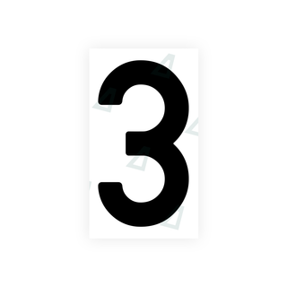 Alite Nanofilm for India license plates - Symbol "3" - Alite