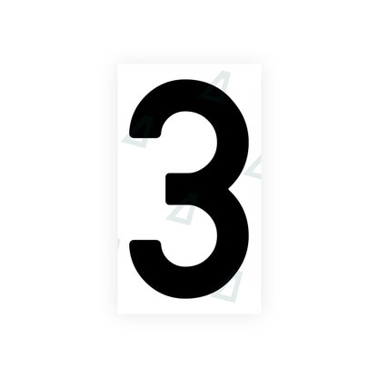 Alite Nanofilm for India license plates - Symbol "3" - Alite