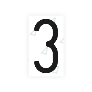 Alite Nanofilm for US (Missouri) license plates - Symbol "3" - Alite