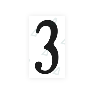 Alite Nanofilm for US (Virginia) license plates - Symbol "3" - Alite