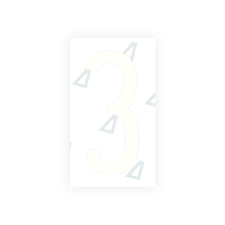 Alite Nanofilm for Mexico license plates - Symbol "3" - Alite