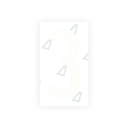Alite Nanofilm for Mexico license plates - Symbol "3" - Alite