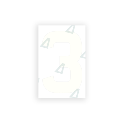 Alite Nanofilm for United Kingdom license plates - Symbol "3" - Alite
