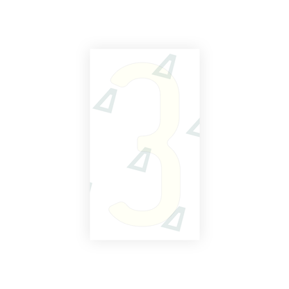 Alite Nanofilm for US (California) license plates - Symbol "3" - Alite