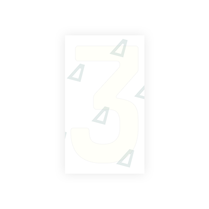 Alite Nanofilm for Uruguay license plates - Symbol "3" - Alite