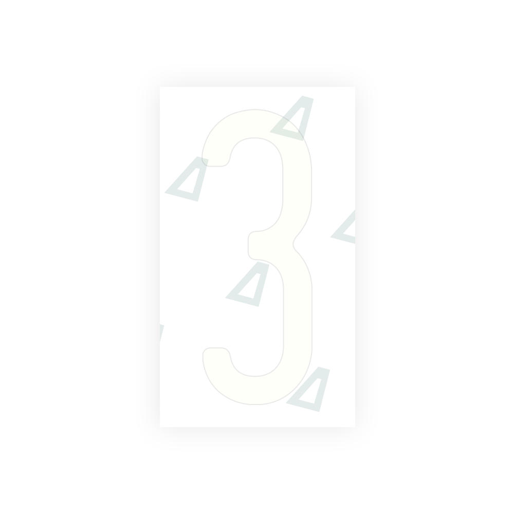 Alite Nanofilm for US (Wisconsin) license plates - Symbol "3" - Alite