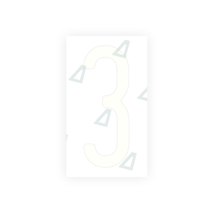 Alite Nanofilm for US (Ohio 2013) license plates - Symbol "3" - Alite