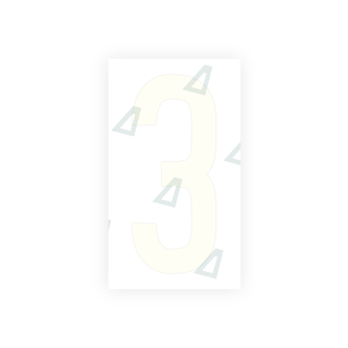Alite Nanofilm for US (New Jersey) Moto license plates - Symbol "3" - Alite