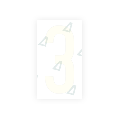 Alite Nanofilm for US (New Jersey) Moto license plates - Symbol "3" - Alite