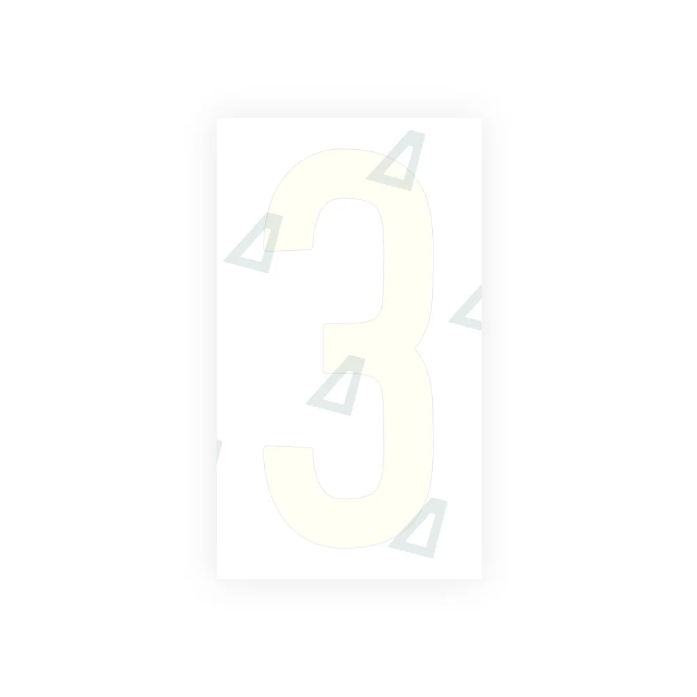 Alite Nanofilm for US (Oklahoma) Moto license plates - Symbol "3" - Alite