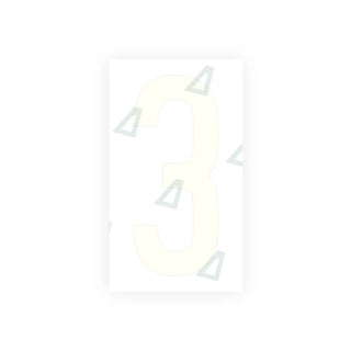 Alite Nanofilm for US (Oklahoma) Moto license plates - Symbol "3" - Alite
