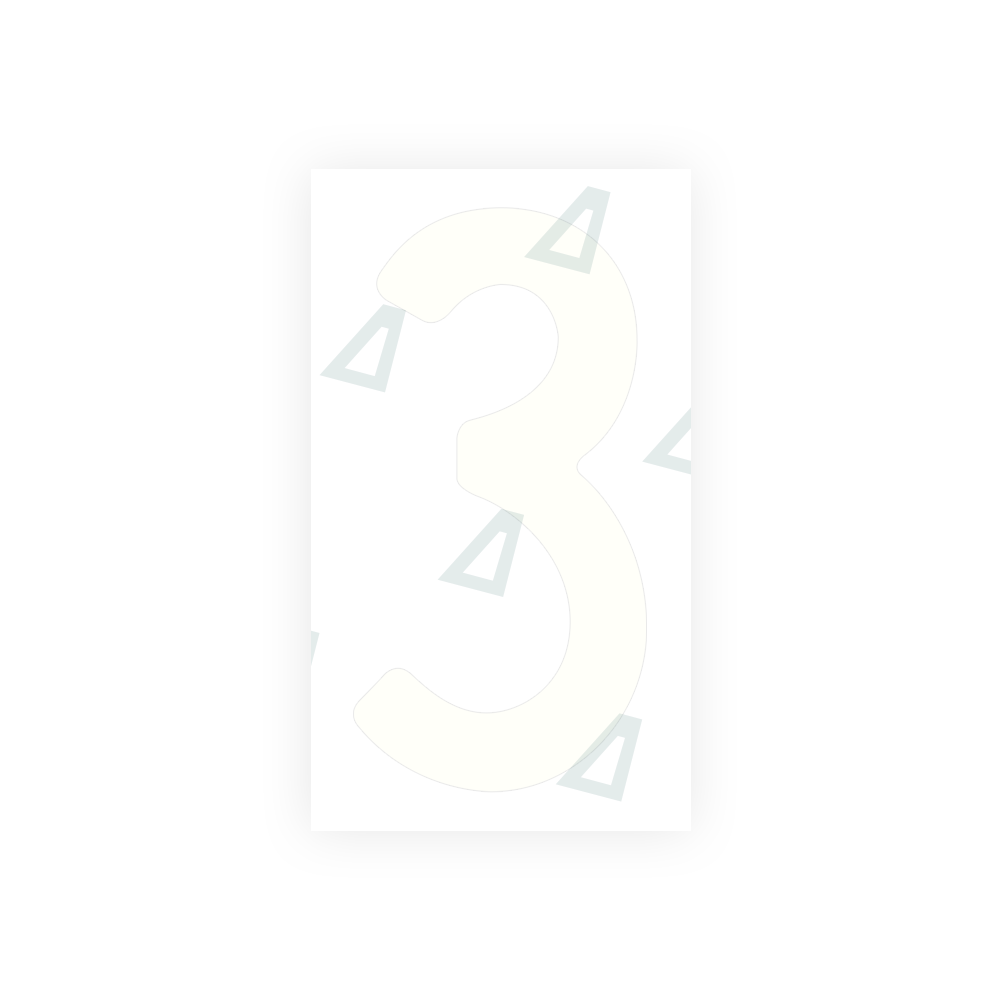 Alite Nanofilm for front Switzerland license plates - Symbol "3" - Alite