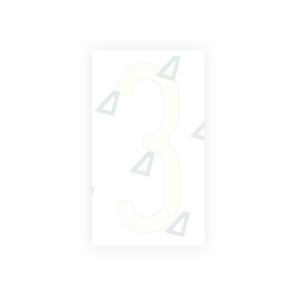 Alite Nanofilm for US (Washington State) license plates - Symbol "3" - Alite