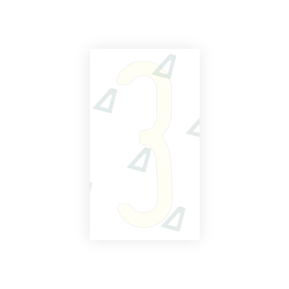 Alite Nanofilm for US (Pennsylvania) license plates - Symbol "3" - Alite