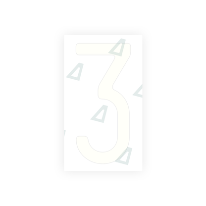 Alite Nanofilm for US (Massachusetts) license plates - Symbol "3" - Alite
