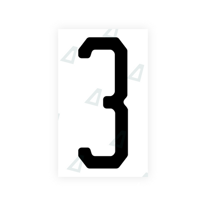 Alite Nanofilm for US (New Jersey - Embossed) license plates - Symbol "3" - Alite