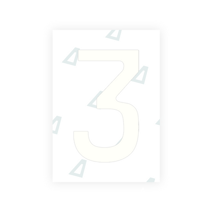 Alite Nanofilm for Chile 2014 license plates - Symbol "3" - Alite