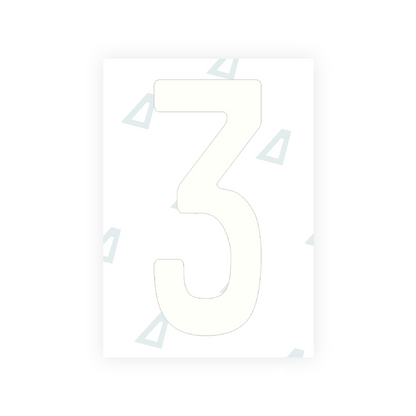 Alite Nanofilm for Guatemala license plates - Symbol "3" - Alite