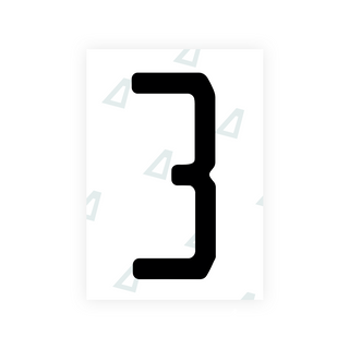 Alite Nanofilm for US (Florida 2019) license plates - Symbol "3" - Alite