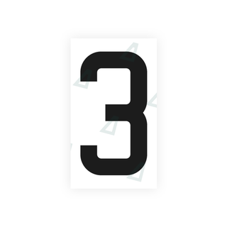Alite Nanofilm for France license plates - Symbol "3" - Alite